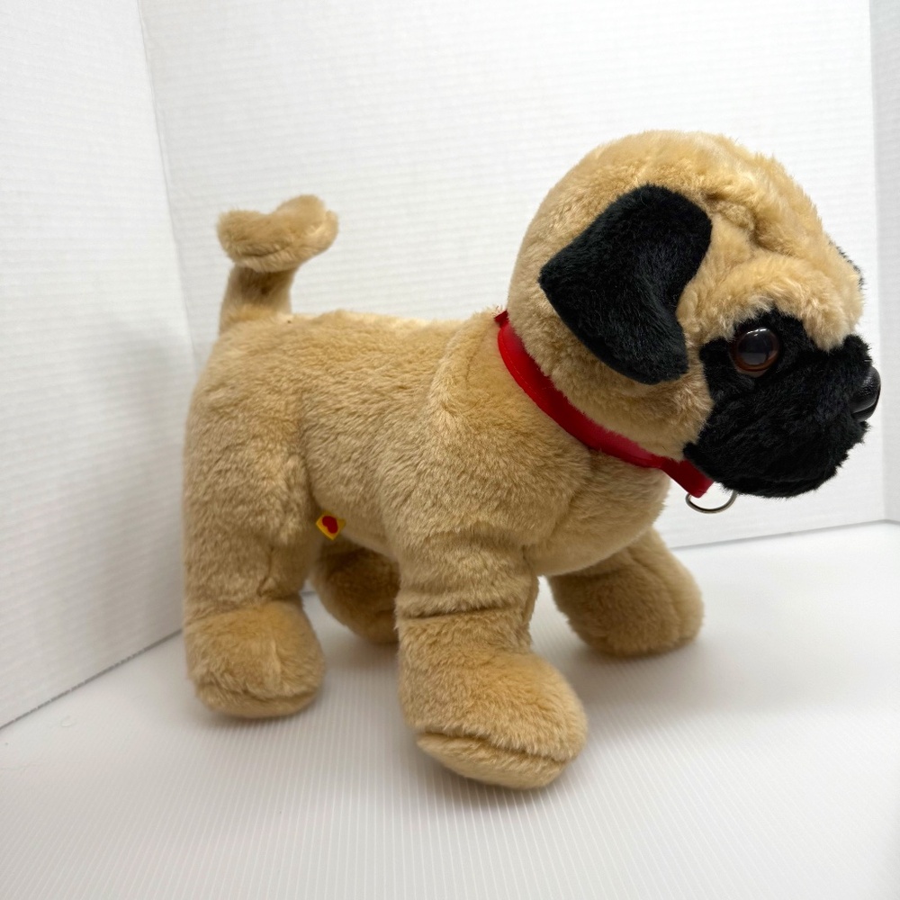 Build a Bear Pug Dog 15" Plush Retired Stuffed Animal Puppy 2013 with Collar